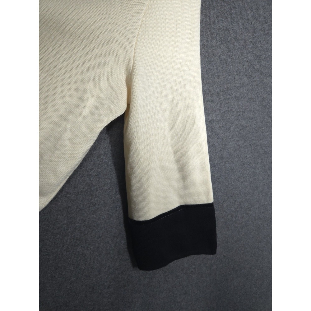 Dana Buchman Womens M Merino Wool Cardigan Sweater Jacket Zip Chic‎ Old Money - Picture 2 of 12